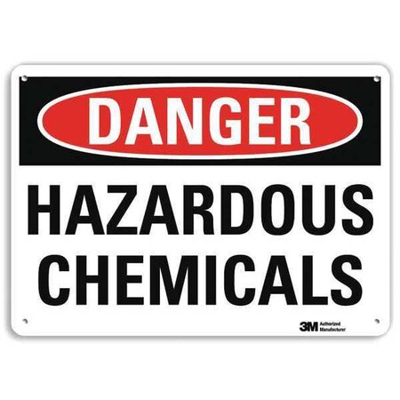 Lyle Danger Sign, 7 in H, 10 in W, Plastic, Vertical Rectangle, English, U3-1569-NP_10X7 U3-1569-NP_10X7