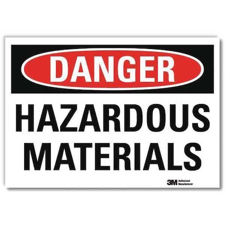 Lyle Danger Sign, 10 in H, 14 in W, Horizontal Rectangle, English, U3-1574-RD_14X10 U3-1574-RD_14X10