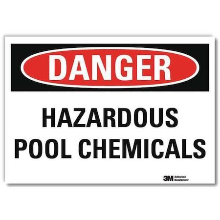 Lyle Danger Sign, 10 in H, 14 in W, Horizontal Rectangle, English, U3-1575-RD_14X10 U3-1575-RD_14X10