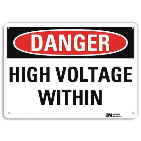 Lyle Danger Sign, 10" W, 7" H, 0.040" Thickness, U3-1641-NA_10x7 U3-1641-NA_10x7