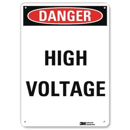 Lyle Danger Sign, 4 Hole Mount, 7in W x 10in H, U3-1602-RA_7X10 U3-1602-RA_7X10