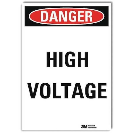 Lyle Danger Sign, Self-Adhesv Mount, 5inWx7inH, U3-1602-RD_5X7 U3-1602-RD_5X7