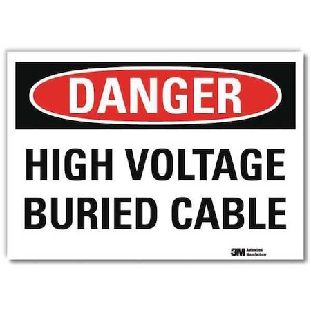 Lyle Danger Sign, Self-Adhesv Mount, 10inWx7inH, U3-1611-RD_10X7 U3-1611-RD_10X7