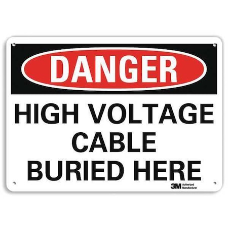 Lyle Danger Sign, 10" W, 7" H, 0.040" Thickness, U3-1612-NA_10x7 U3-1612-NA_10x7
