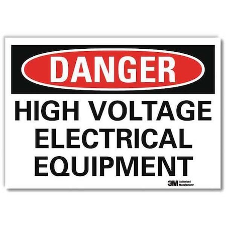 Lyle Danger Sign, Slf-Adhesv Mount, 14inWx10inH, U3-1615-RD_14X10 U3-1615-RD_14X10