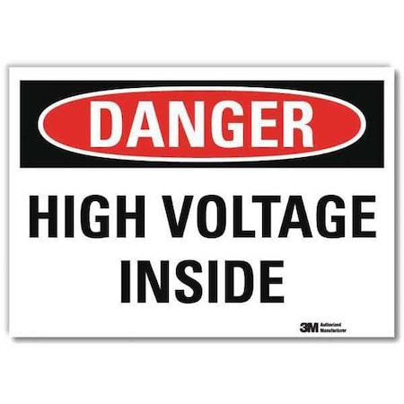 Lyle Danger Sign, Self-Adhesv Mount, 7inWx5inH, U3-1617-RD_7X5 U3-1617-RD_7X5