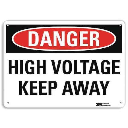 Lyle Plastic Danger Sign, 4 Holes, 14"x10", U3-1623-NP_14X10 U3-1623-NP_14X10