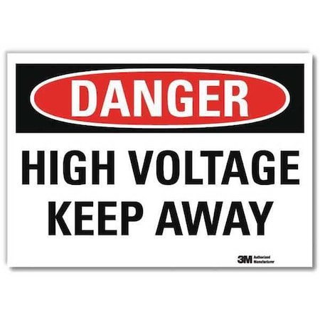 Lyle Danger Sign, Slf-Adhesv Mount, 14inWx10inH, U3-1623-RD_14X10 U3-1623-RD_14X10