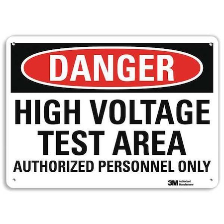 Lyle Plastic Danger Sign, 4 Holes, 14"x10", U3-1632-NP_14X10 U3-1632-NP_14X10