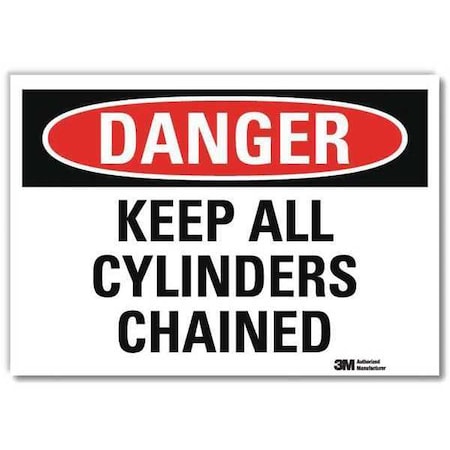 Lyle Danger Sign, 10 in H, 14 in W, Horizontal Rectangle, English, U3-1680-RD_14X10 U3-1680-RD_14X10