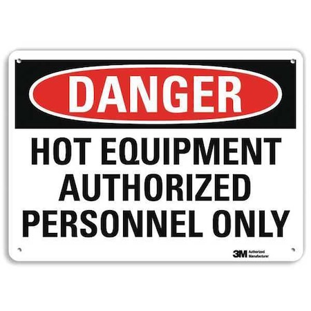 Lyle Danger Sign, 10 in H, 14 in W, Plastic, Horizontal Rectangle, English, U3-1656-NP_14X10 U3-1656-NP_14X10
