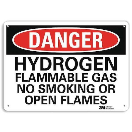 Lyle Danger Sign, 10" H, 14 in W, Plastic, Horizontal Rectangle, English, U3-1667-NP_14X10 U3-1667-NP_14X10