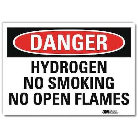 Lyle Danger Sign, 10" H, 14 in W, Reflective Sheeting, Horizontal Rectangle, English, U3-1669-RD_14X10 U3-1669-RD_14X10