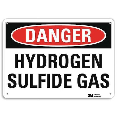 Lyle Danger Sign, 4 Hole Mount, 10in W x 7in H, U3-1672-RA_10X7 U3-1672-RA_10X7