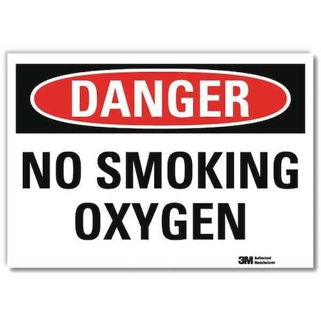 Lyle Danger Sign, 7" H, 10" W, Reflective Sheeting, Vertical Rectangle, English, U3-1853-RD_10X7 U3-1853-RD_10X7