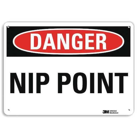 Lyle Danger Sign, 7 in Height, 10 in Width, Plastic, Vertical Rectangle, English U3-1809-NP_10X7
