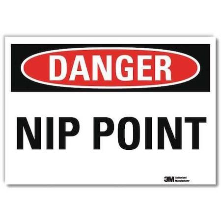 Lyle Danger Sign, 10 in Height, 14 in Width, Reflective Sheeting, Horizontal Rectangle, English U3-1809-RD_14X10