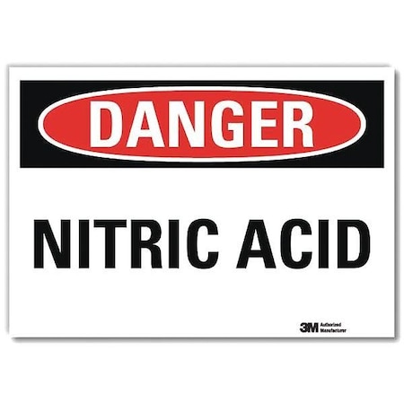 Lyle Danger Sign, 5 in H, 7 in W, Horizontal Rectangle, English, U3-1810-RD_7X5 U3-1810-RD_7X5