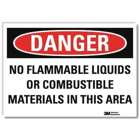 Lyle Danger Sign, 5 in H, 7 in W, Horizontal Rectangle, English, U3-1820-RD_7X5 U3-1820-RD_7X5