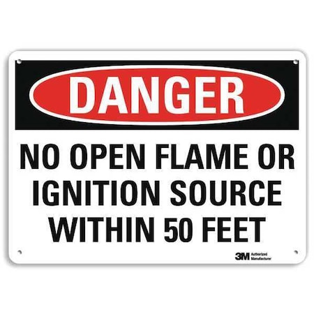 Lyle Danger Sign, 10" H, 14 in W, Vertical Rectangle, English, U3-1825-RA_14X10 U3-1825-RA_14X10