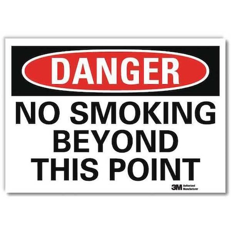 Lyle Danger Sign, 10" H, 14 in W, Reflective Sheeting, Horizontal Rectangle, English, U3-1834-RD_14X10 U3-1834-RD_14X10