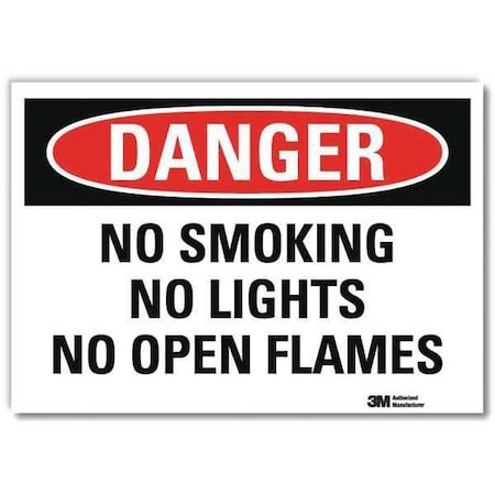 Lyle Danger Sign, 10" H, 14 in W, Reflective Sheeting, Horizontal Rectangle, English, U3-1864-RD_14X10 U3-1864-RD_14X10
