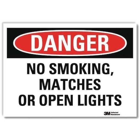 Lyle Danger Sign, 7" H, 10" W, Reflective Sheeting, Vertical Rectangle, English, U3-1866-RD_10X7 U3-1866-RD_10X7