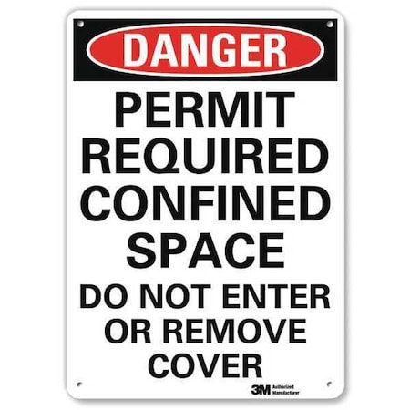 Lyle Danger Sign, 7" W, 10" H, 0.040" Thickness, U3-1905-NA_7x10 U3-1905-NA_7x10