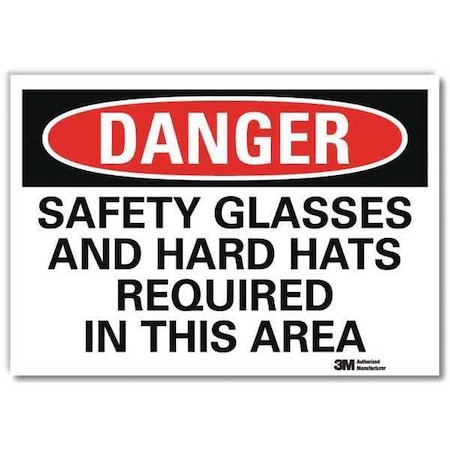 Lyle Danger Sign, Slf-Adhesv Mount, 14inWx10inH, U3-1966-RD_14X10 U3-1966-RD_14X10