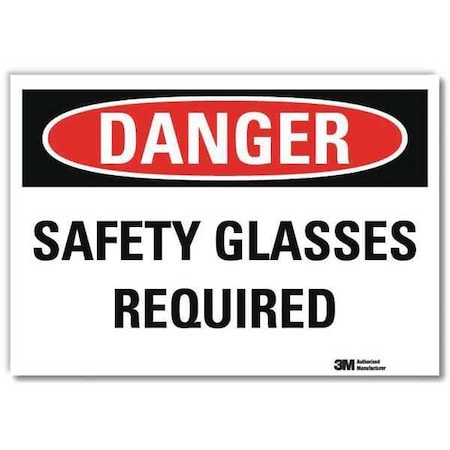 Lyle Danger Sign, Self-Adhesv Mount, 7inWx5inH, U3-1967-RD_7X5 U3-1967-RD_7X5