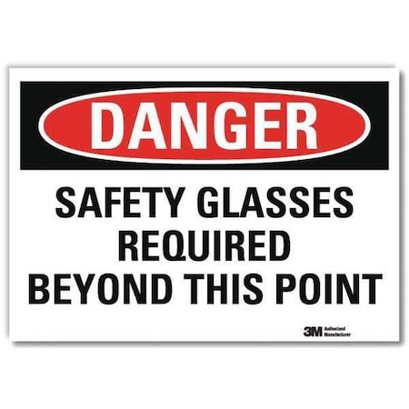 Lyle Danger Sign, Self-Adhesv Mount, 7inWx5inH, U3-1968-RD_7X5 U3-1968-RD_7X5