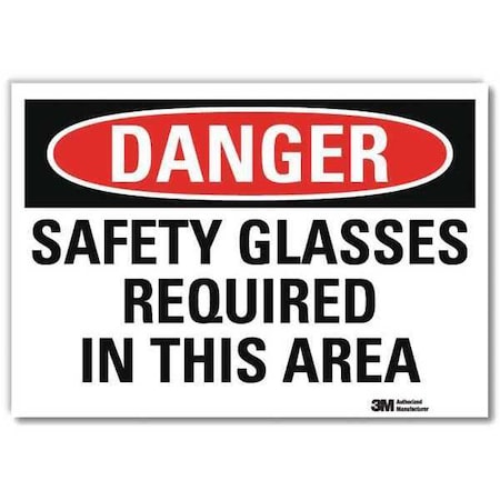 Lyle Danger Sign, Slf-Adhesv Mount, 14inWx10inH, U3-1969-RD_14X10 U3-1969-RD_14X10