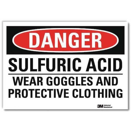Lyle Danger Sign, Slf-Adhesv Mount, 14inWx10inH, U3-1998-RD_14X10 U3-1998-RD_14X10