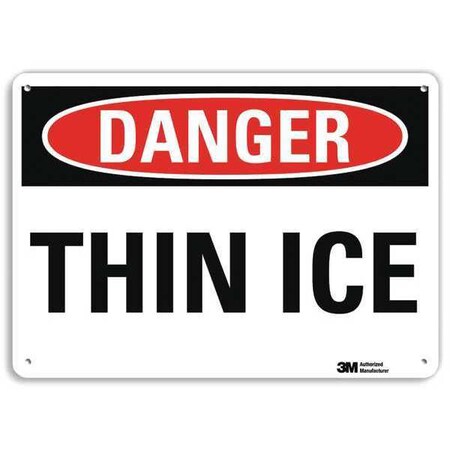 Lyle Plastic Icy Conditions Sign, 10 in Height, 14 in Width, Non-PVC Polymer, Horizontal Rectangle U3-2002-NP_14X10