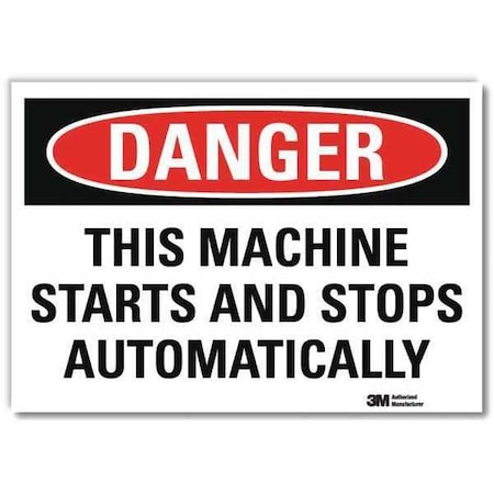 Lyle Danger Sign, 5 in Height, 7 in Width, Reflective Sheeting, Horizontal Rectangle, English U3-2013-RD_7X5
