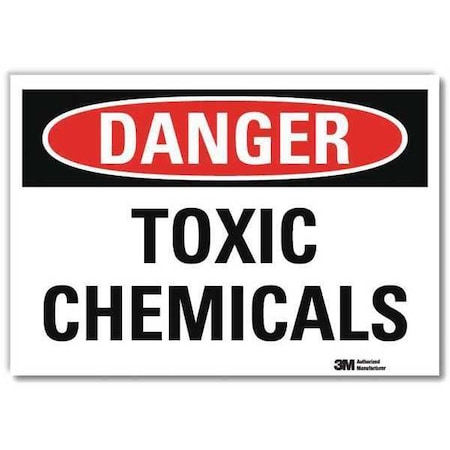 Lyle Danger Sign, 10 in H, 14 in W, Horizontal Rectangle, English, U3-2018-RD_14X10 U3-2018-RD_14X10