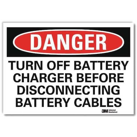 Lyle Danger Sign, Slf-Adhesv Mount, 14inWx10inH, U3-2021-RD_14X10 U3-2021-RD_14X10