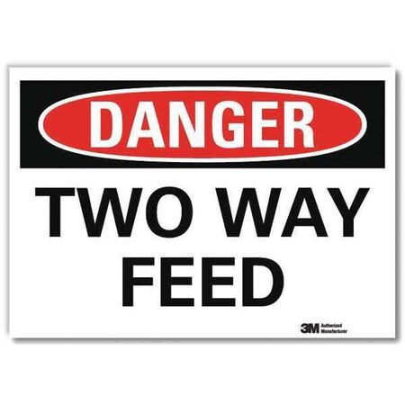 Lyle Danger Sign, Self-Adhesv Mount, 10inWx7inH, U3-2024-RD_10X7 U3-2024-RD_10X7