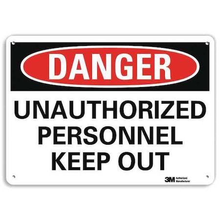 Lyle Danger Sign, 10" W, 7" H, 0.040" Thickness, U3-2025-NA_10x7 U3-2025-NA_10x7