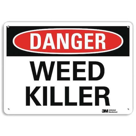 Lyle Danger Sign, 7 in H, 10 in W, Plastic, Vertical Rectangle, English, U3-2071-NP_10X7 U3-2071-NP_10X7