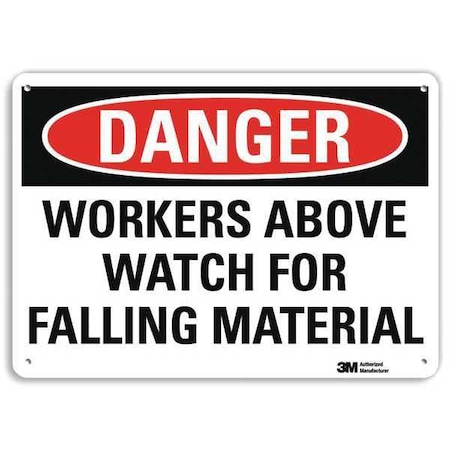 Lyle Danger Sign, 10 in H, 14 in W, Plastic, Horizontal Rectangle, English, U3-2078-NP_14X10 U3-2078-NP_14X10