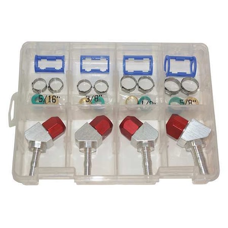 Airsept A/C Line 45 deg. Repair Kit, SAE, 28 pcs. 76716