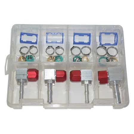 Airsept A/C Line 90 deg. Repair Kit, SAE, 28 pcs. 76726