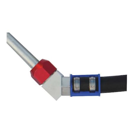 Airsept Connector 45 deg., 3/8in Tube to No 6 Hose 76712