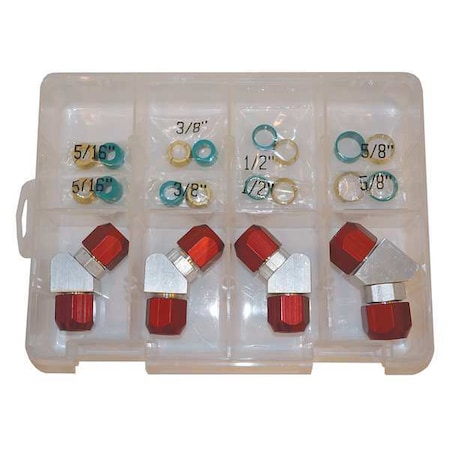 Airsept Line Splice 45 deg. Pack, SAE, 28 pcs. 76052