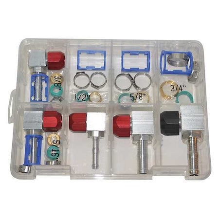 Airsept Line Splice 90 deg Repair Kit, SAE, 7 pcs. 76075