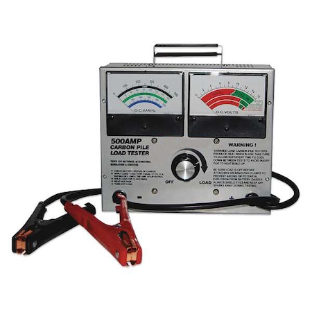 Westward Battery Tester, 50 to 500A, 12V, Analog 34NK65