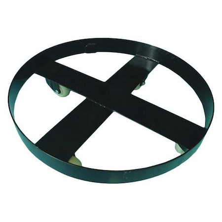 Westward Drum Dolly, 400 lb., Steel, Black 34NK68