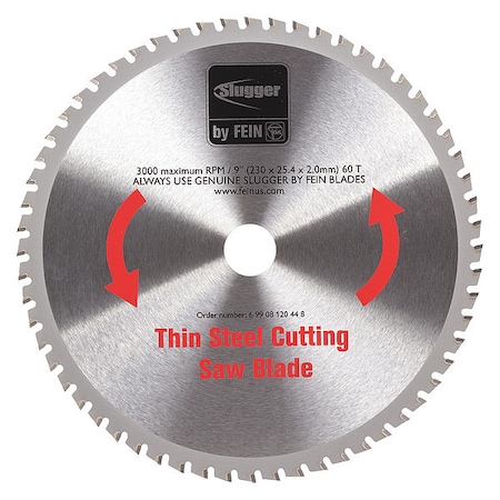Fein Circular Saw Blade, Carbide, 9 in. dia. MCBL09-TS