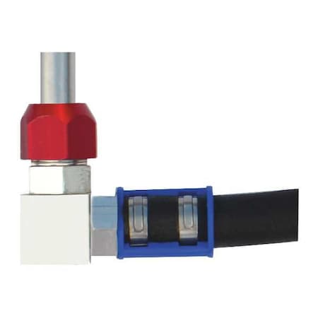 Airsept Connector 90 deg., 1/2 in Tube to No 8 Hose 76721